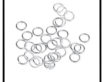 925 Sterling Silver Open Round Jump Rings