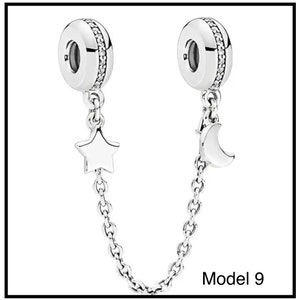 charm beads safety chain charm with clasp for necklace and bracelet European style image 10