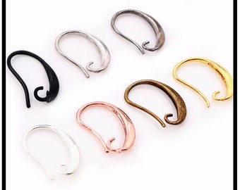 X10pcs, X 25pcs ou X50pcs supports crochets boucles d’oreilles.