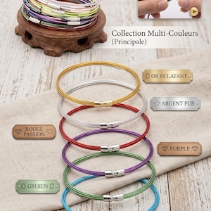 Bracciale, base, cavo metallico... con chiusure a vite in acciaio inossidabile