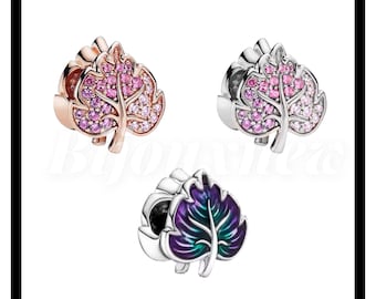 beads charms pendants rose gold or silver leaf or washer with rhinestones for bracelet or necklace