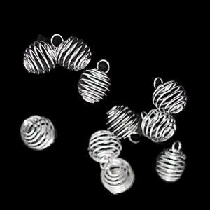 Lots of pearl cages, spiral lantern pendants 15mm X 14mm, for creation manufacturing material jewelry accessories