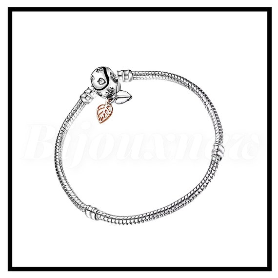 Pandora style snake bracelet in silver