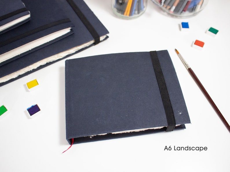 INDIGO Pocket Leather Travel Journal - A6 - Soft Leather-Bound