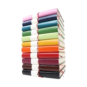 Leather Journal/Sketchbook - Artway Indigo Doodle -  Colourful Leather Sketchbook, Journal, Travel Sketchbook - Recycled Cartridge Paper