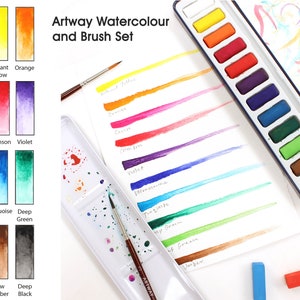 Artway Starter Art Kit 10 Items Including Pencils, Brushes, Pastels, Paints and More Ideal for Kids, School GCSE's image 2