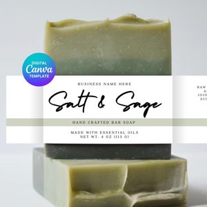 Editable Soap Label Template, Custom Wrap Handmade Soap Label Design, Printable Body Product Label, DIY Soap Labels, Soap Label package, DIY