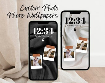 Custom Photo iPhone Wallpaper, Phone Background, Personalization, Favorite Memories, Digital Download, Gift for Her, Gift for Him, Family