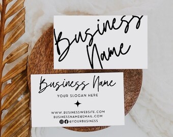 Business Card Template INSTANT DOWNLOAD Printable Business Card, Template Business Card, DIY Calling Card, Affordable Card, Editable Card