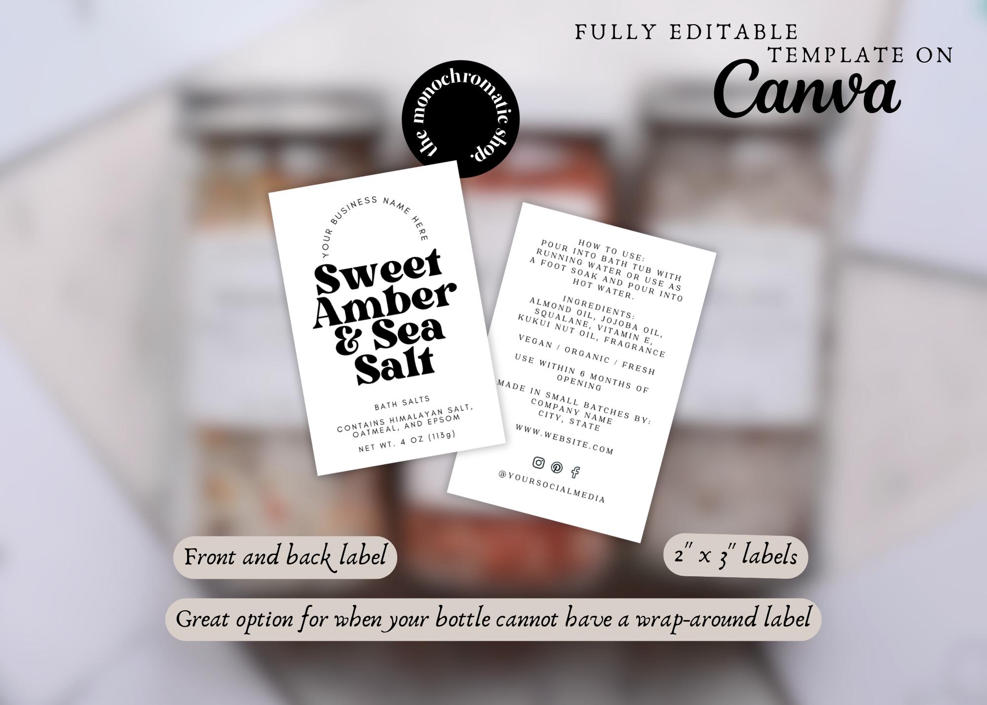 Retro Bottle Label Template, Lotion Label Design, Product Labels ...