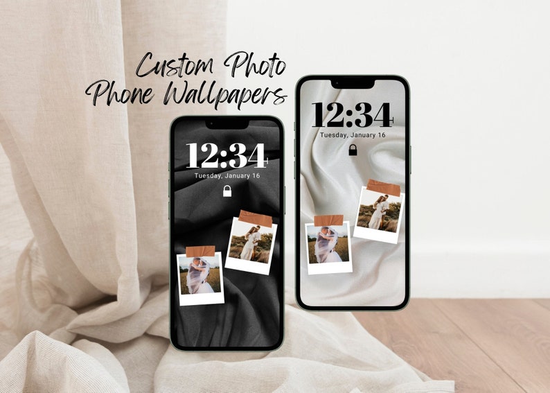 Custom Photo iPhone Wallpaper, Phone Background, Personalization, Favorite Memories, Digital Download, Gift for Her, Gift for Him, Family image 1