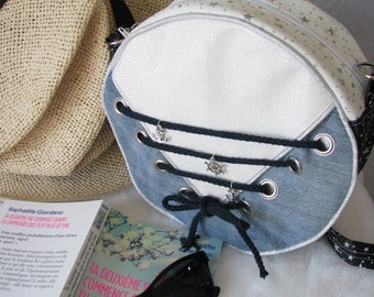 Patron couture et tutoriel PDF Ma besace de petit Marin - sac bandoulière - mer - été - vacances - plage