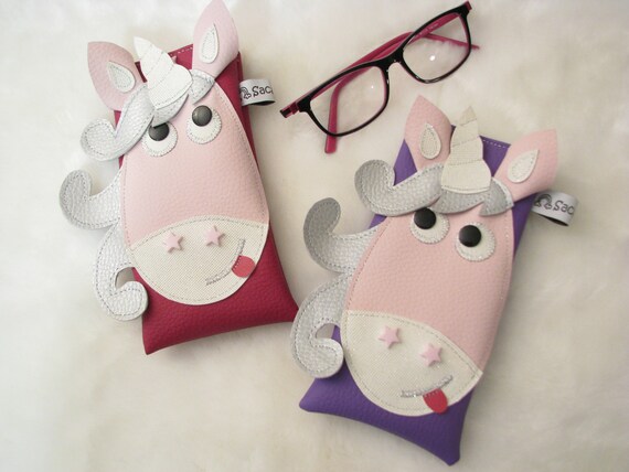 Cover/pouch/case for Mobile Phone or Glasses Small Unicorn - Etsy