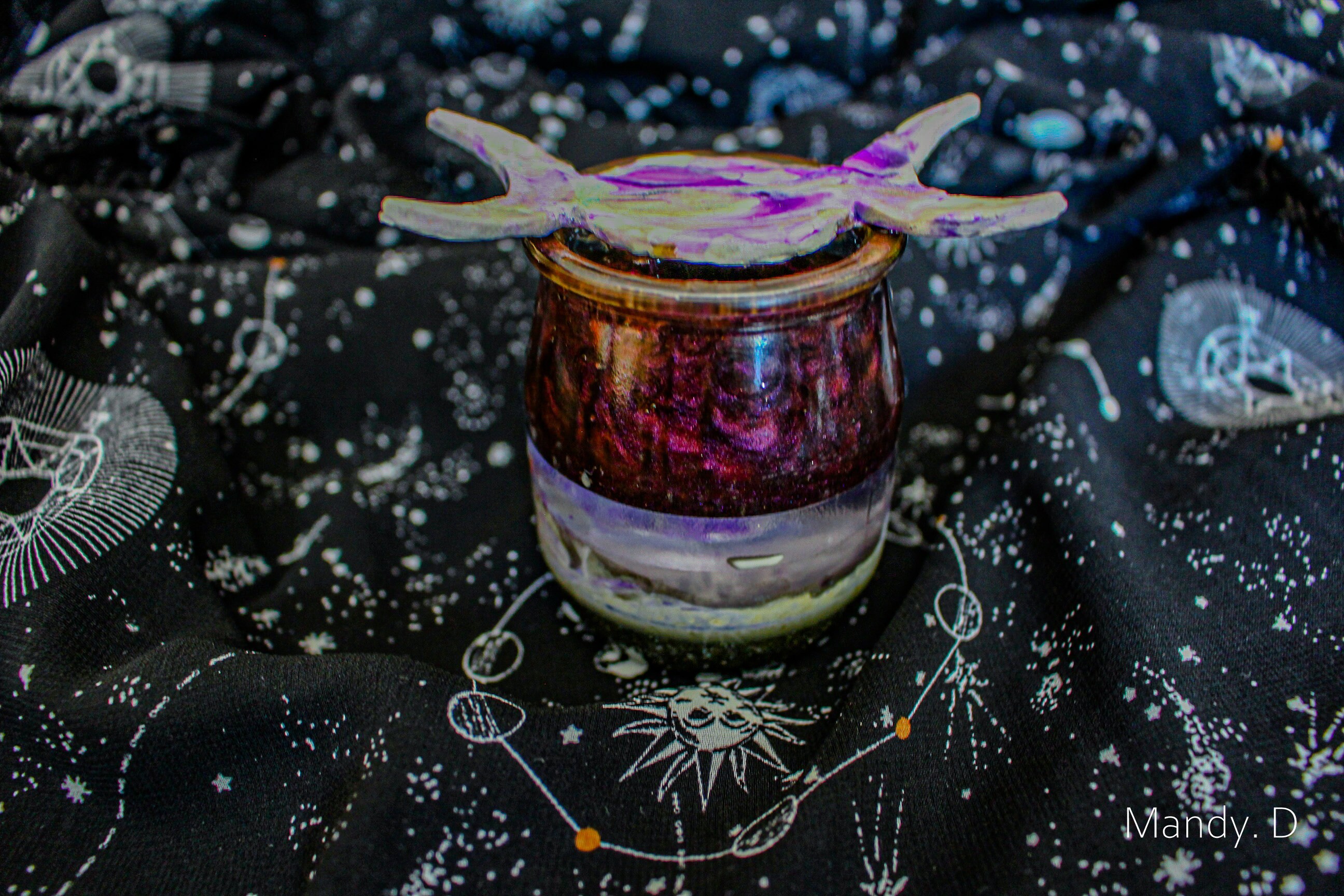 Fiole Luna Viola avec Minéraux