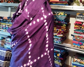 Mel-001 - Genuine Melhfa in batik (Mauritanian Veil)