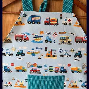 "My Plane" keukenschort voor kinderen van 6 tot 10 jaar