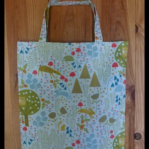 &quot;Forest Animals&quot; fabric music bag