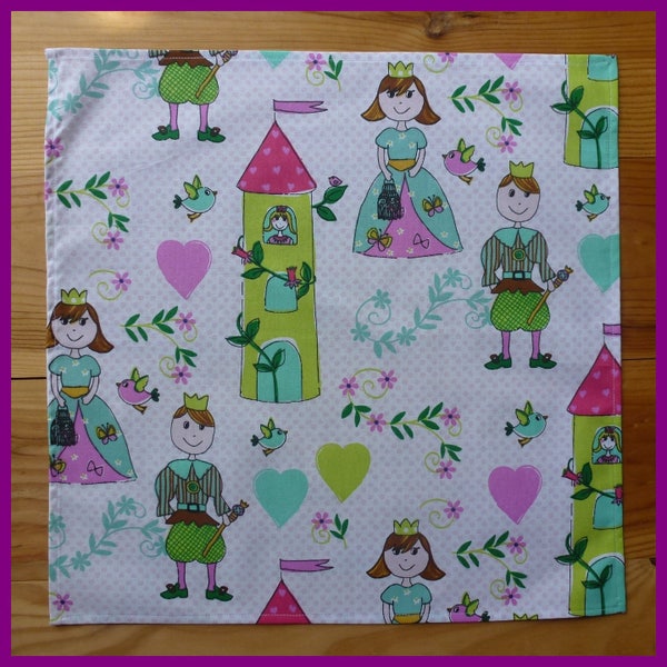 Serviette de table "Ma Princesse et mon Prince",modèle unique