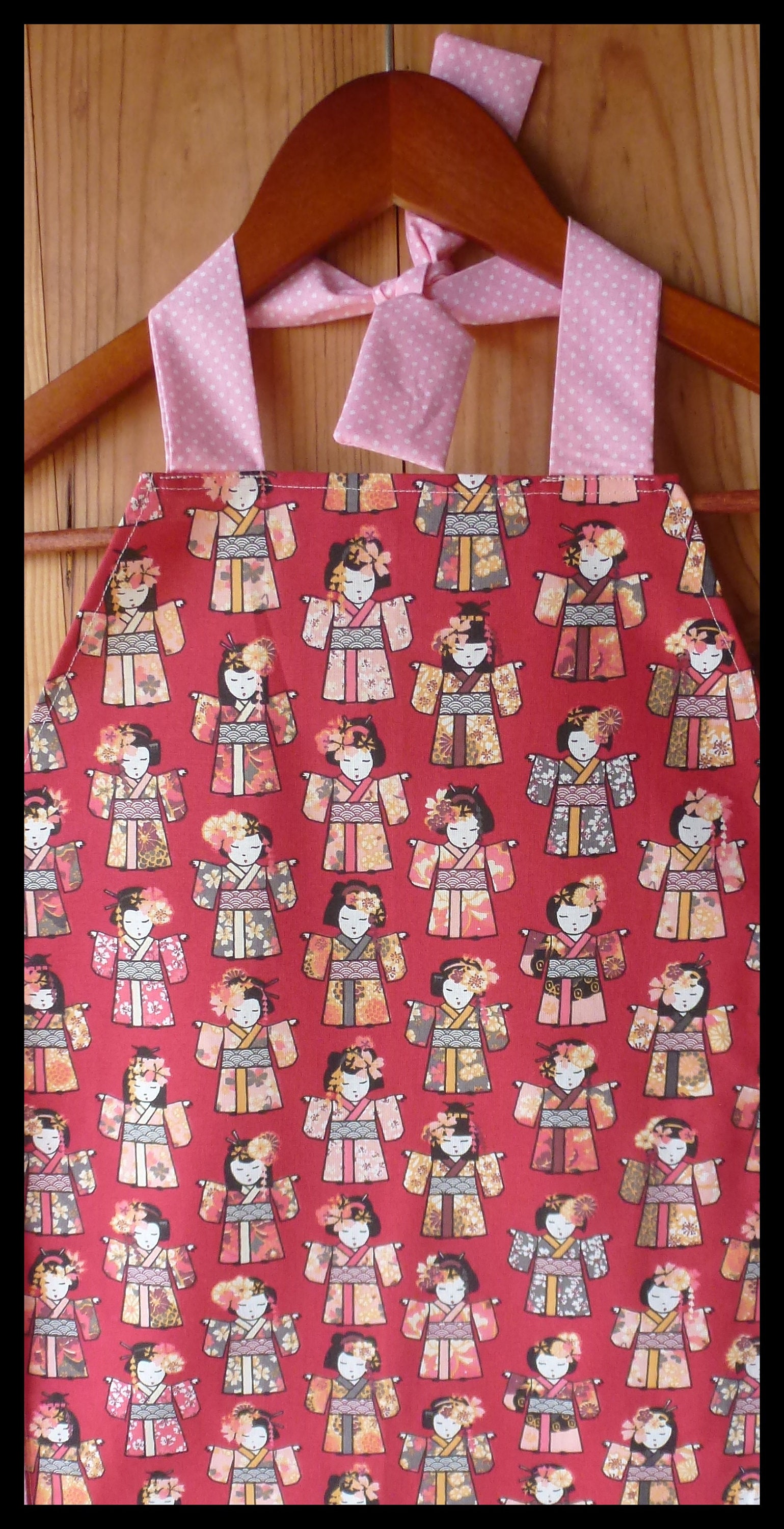 Tablier de Cuisine Mes Poupées Chinoises Pour Enfant 1 à 6-7 Ans