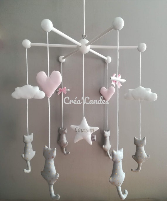 Mobile Wooden Baby Cat Merry Go Round Customizable Etsy Mobile Wooden Baby Cat Merry Go Round Customizable Etsy