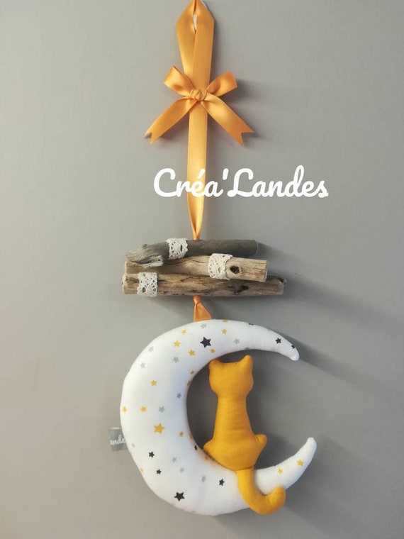 Mobile Decoration Murale Chambre Enfant Bebe Chat Sur La Lune Etsy Mobile Decoration Murale Chambre Enfant Bebe Chat Sur La Lune Etsy
