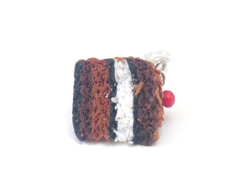 charm's - part polymerclay chocolate Black Forest cake