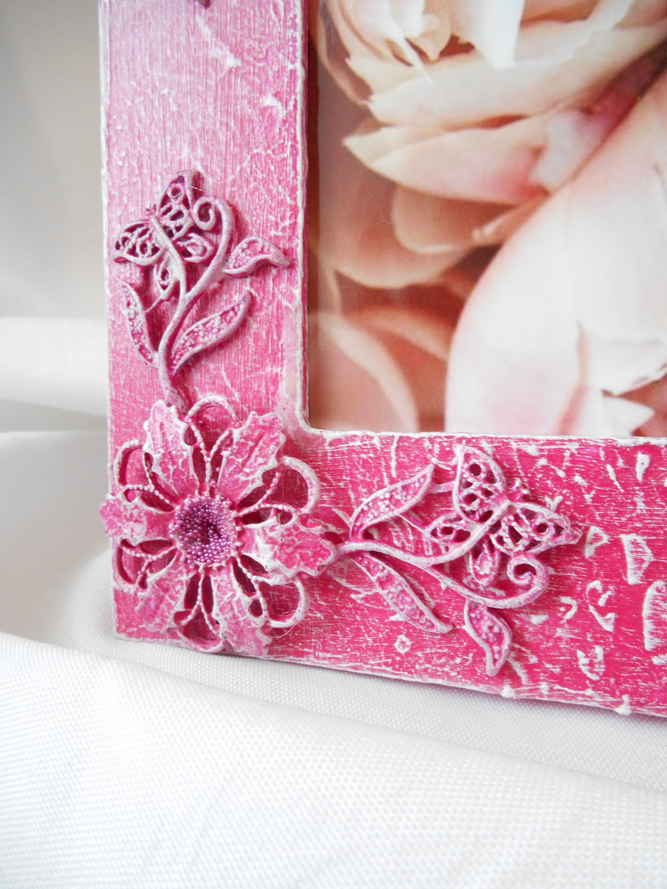 Pink wall photo frame frame hanging on wall photo door 13 x Etsy