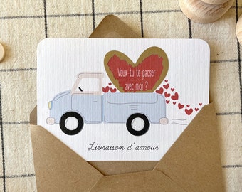 Carte à gratter personnalisable / Annonce grossesse / Annonce mariage / Demande en mariage / Pacs / Bon pour / Livraison d'amour