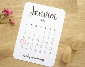 Calendrier De Grossesse Etsy