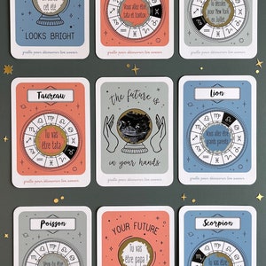 Carte à gratter personnalisable / Annonce grossesse / Annonce mariage / Demande en mariage / pacs / astrologie / horoscope image 4