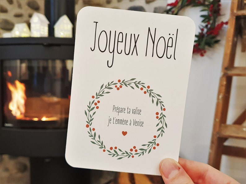 Carte à gratter personnalisable /Annonce grossesse, mariage / Cadeaux de noël / Bon pour / demande en pacs / demande en mariage image 3