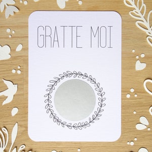 Customizable scratch card / Pregnancy announcement / Marriage announcement / Marriage proposal / PACS / Good for Gratte moi