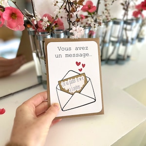 Carte à gratter personnalisable / Annonce grossesse / Annonce mariage / Demande en mariage / Pacs / Bon pour / Enveloppe image 5