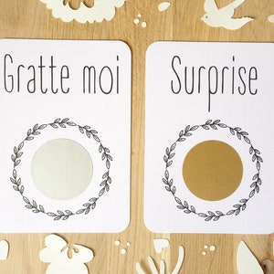 Customizable scratch card / Pregnancy announcement / Marriage announcement / Marriage proposal / PACS / Good for