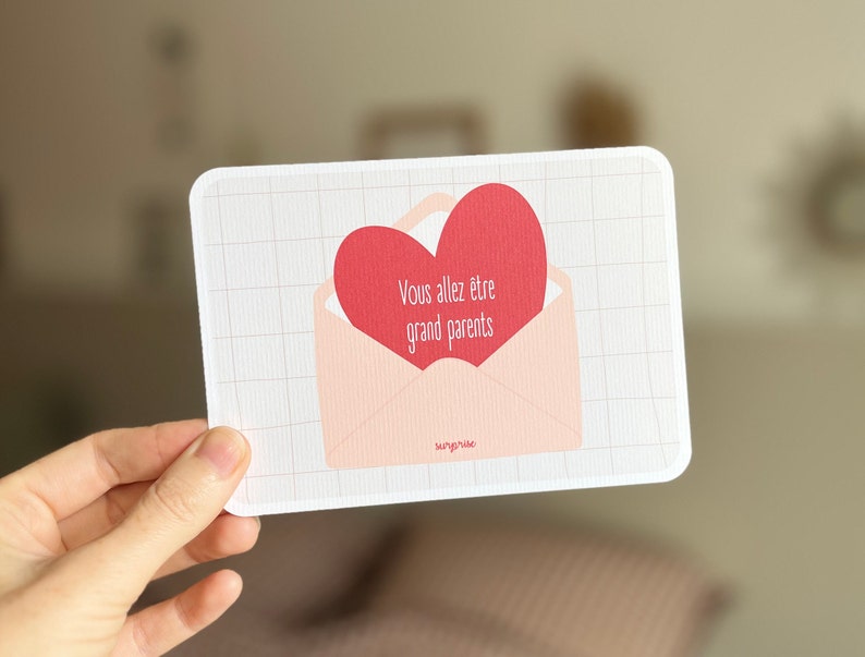 Customizable scratch card / Pregnancy announcement / Wedding announcement / Marriage proposal / Civil partnership / Voucher for / Envelope heart Surprise