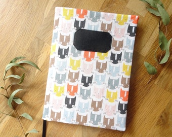 Customizable health record cover / Cat motif / health record with first name