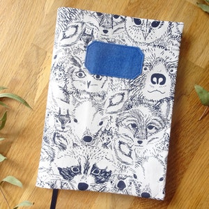 Customizable health record cover / Forest animal motif / health record with first name