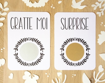 Raspadinha personalizável / Anúncio de gravidez / Anúncio de casamento / Proposta de casamento / PACS / Bom para
