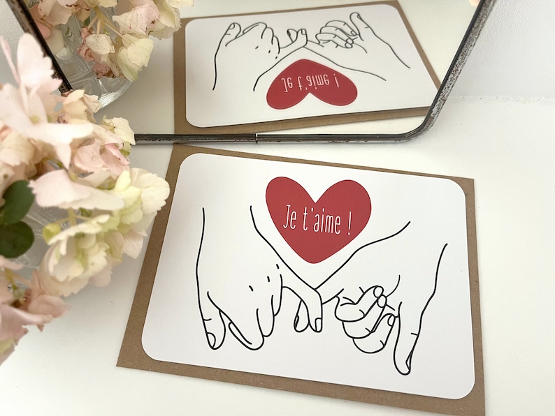 Customizable scratch card / Pregnancy announcement / Wedding announcement / Marriage proposal / Civil partnership / Voucher for / Hand heart (vide)