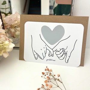 Carte à gratter personnalisable / Annonce grossesse / Annonce mariage / Demande en mariage / Pacs / Bon pour / Coeur main Gratte moi