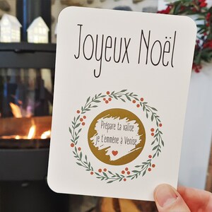 Carte à gratter personnalisable /Annonce grossesse, mariage / Cadeaux de noël / Bon pour / demande en pacs / demande en mariage image 2