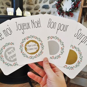 Carte à gratter personnalisable /Annonce grossesse, mariage / Cadeaux de noël / Bon pour / demande en pacs / demande en mariage image 4