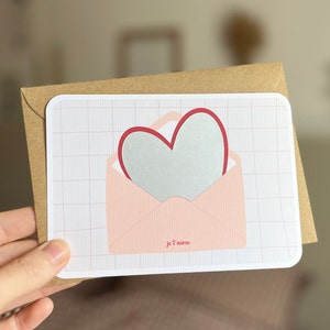Customizable scratch card / Pregnancy announcement / Wedding announcement / Marriage proposal / Civil partnership / Voucher for / Envelope heart image 3