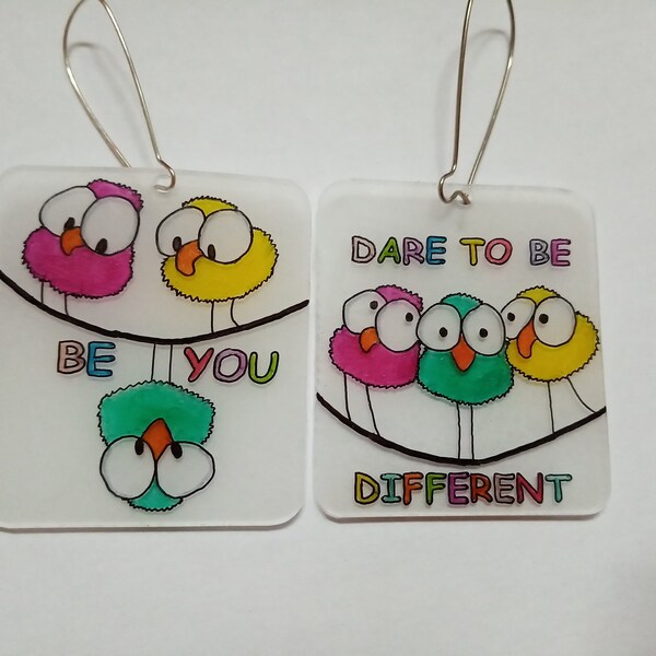 boucles d'oreilles oiseau dare to be different