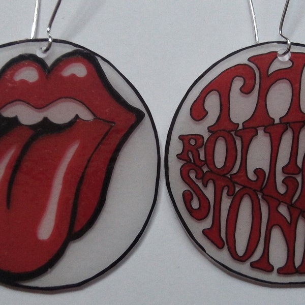 Rolling Stones earrings