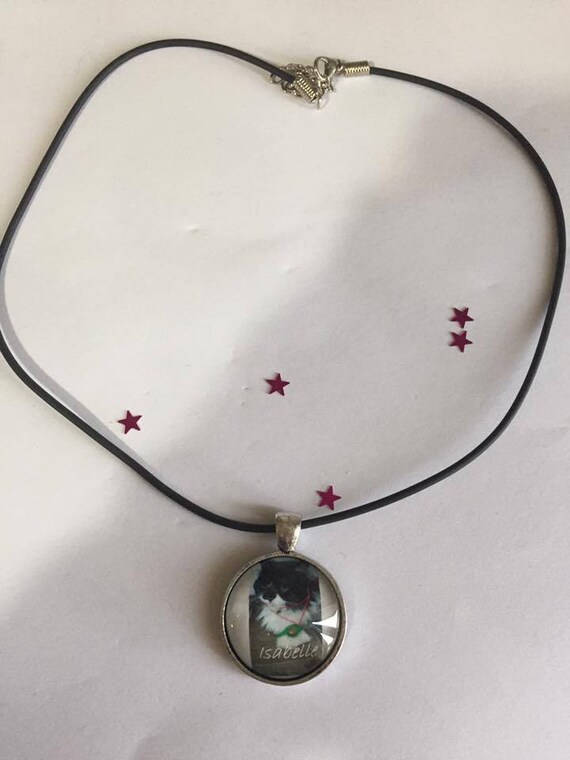 Collier Caoutchouc Avec Pendentif étoile De Mer En Verre - 2,5 Cm - Neuf Sans Emballage