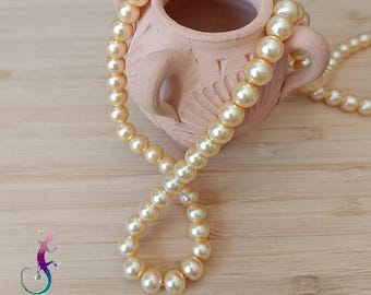Lot De 30 Perles Colonne En Verre - 10x5 Mm - Idéal Pour Bijoux DIY Et Créations