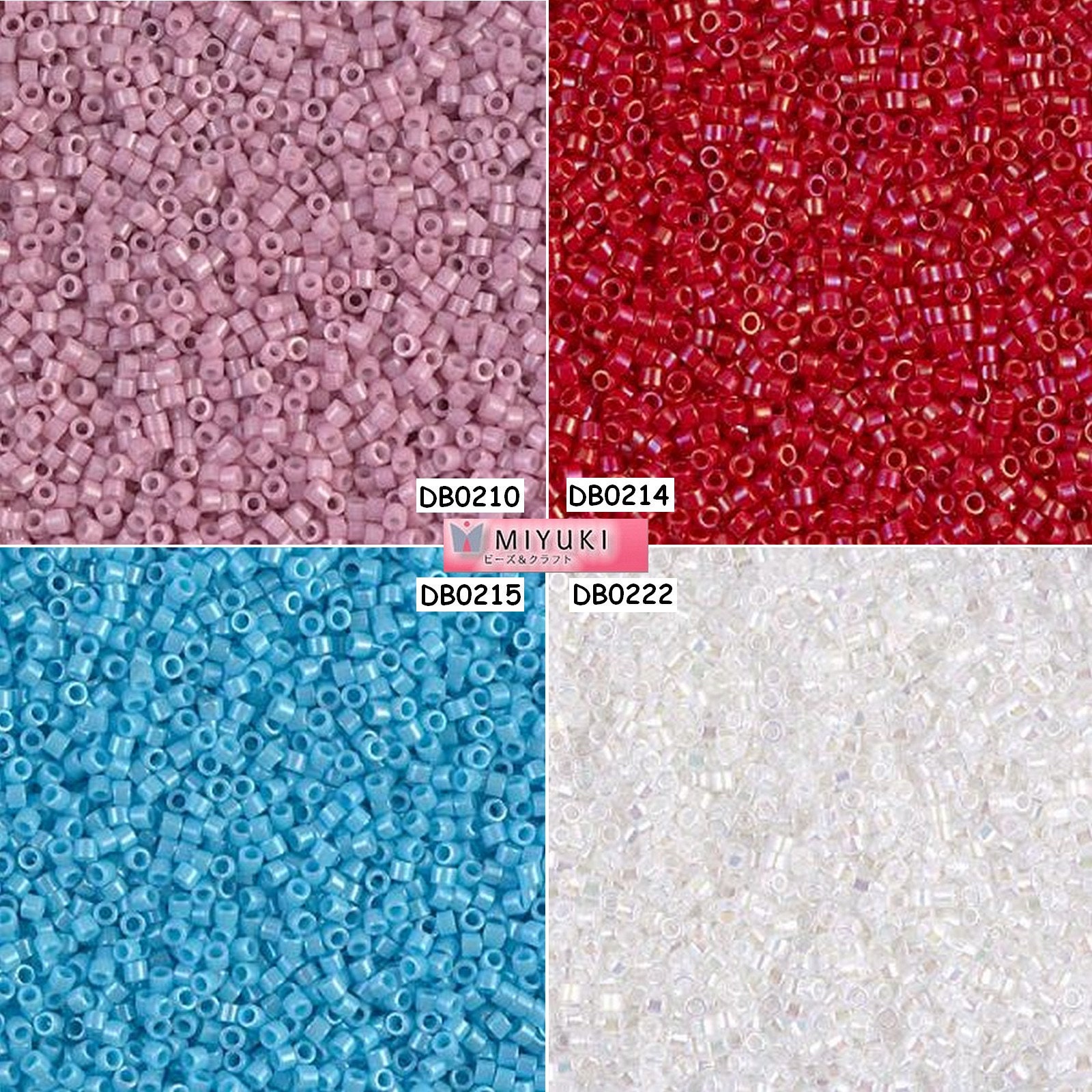 Miyuki Delica Beads 11 0 DB0210 DB0214 DB0215 DB0222 Lot of 5g Etsy