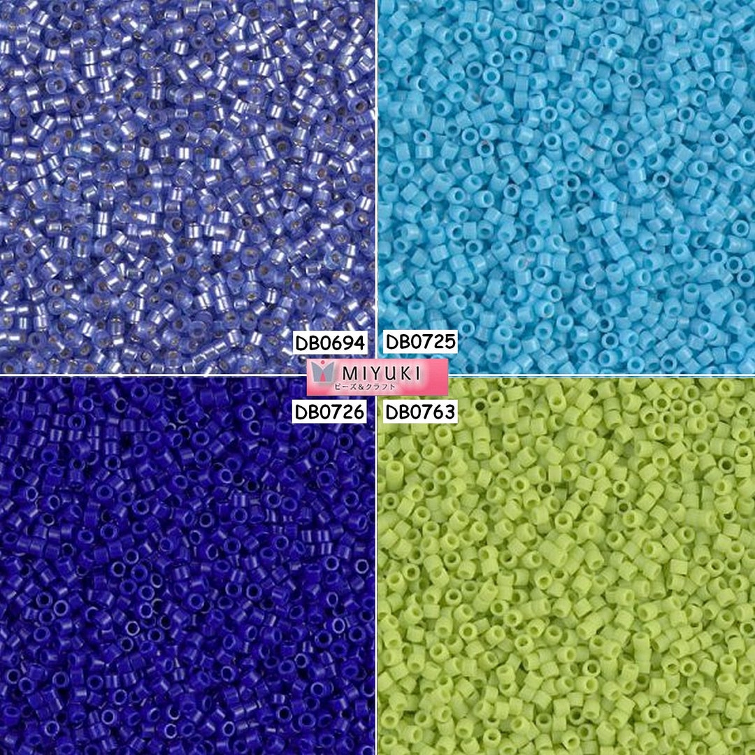 Miyuki Delica Beads 11/0 - DB0694 - DB0725 - DB0726 - DB0763 - Lot
