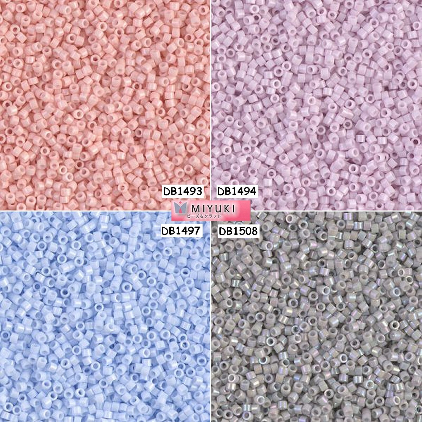 Miyuki Delica Beads 11/0 - DB1493 - DB1494 - DB1497 - DB1508 - Lot
